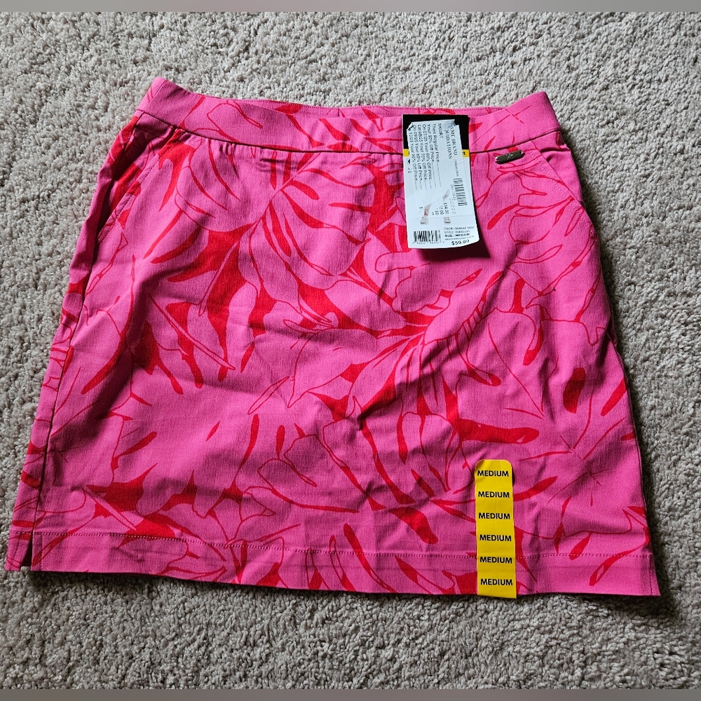 Rafaella Rose Floral Tennis Skort Womens Medium NWT